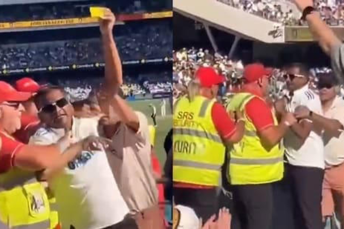 An India fan was ejected from Adelaide Oval during the IND vs AUS pink-ball Test after waving a 